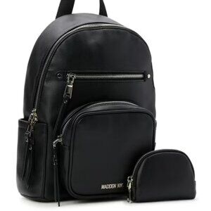 Madden NYC Women's Black Mini Backpack -Steve Madden